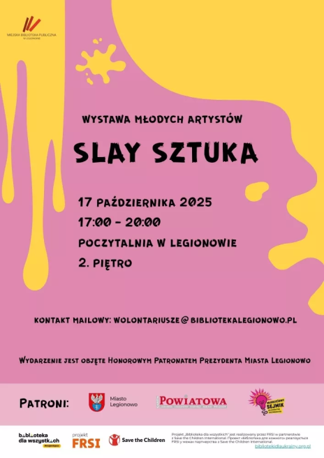 Plakat zapraszający na wydarzenie, szczegółowe informacje w aktualności