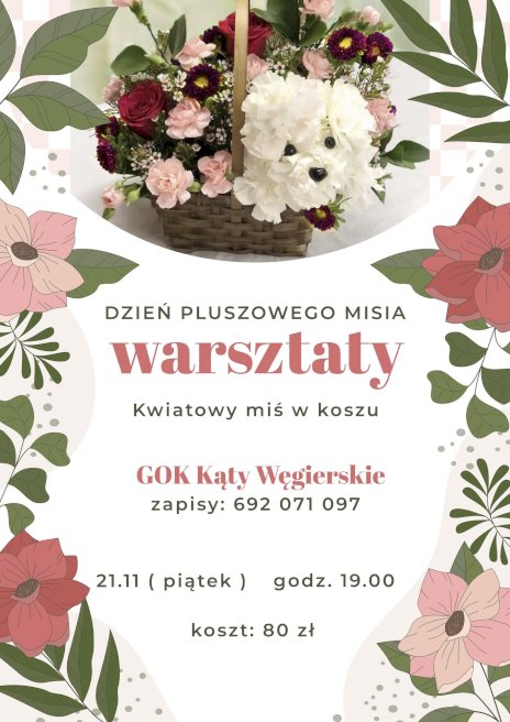 Plakat zapraszający na wydarzenie, szczegółowe informacje w aktualności
