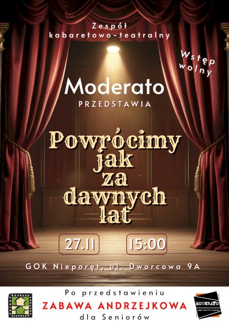 Plakat zapraszający na wydarzenie, szczegółowe informacje w aktualności