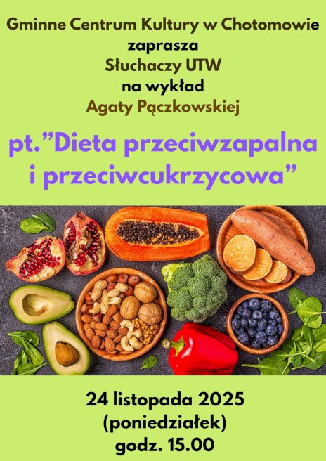 Plakat zapraszający na wydarzenie, szczegółowe informacje w aktualności