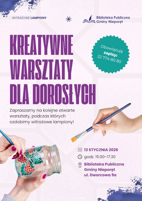 Plakat zapraszający na wydarzenie, szczegółowe informacje w aktualności
