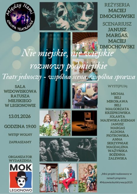 Plakat zapraszający na wydarzenie, szczegółowe informacje w aktualności