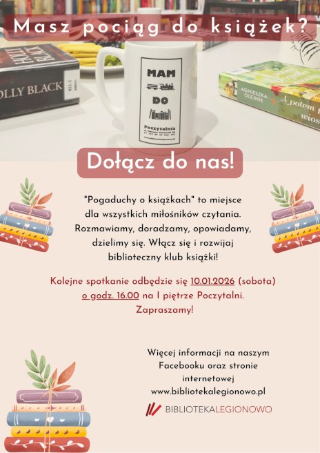 Plakat zapraszający na wydarzenie, szczegółowe informacje w aktualności