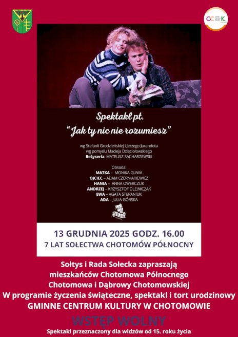 Plakat zapraszający na wydarzenie, szczegółowe informacje w aktualności