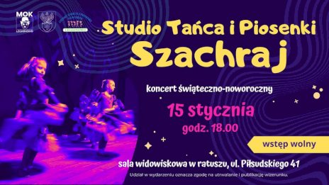 Plakat zapraszający na wydarzenie, szczegółowe informacje w aktualności