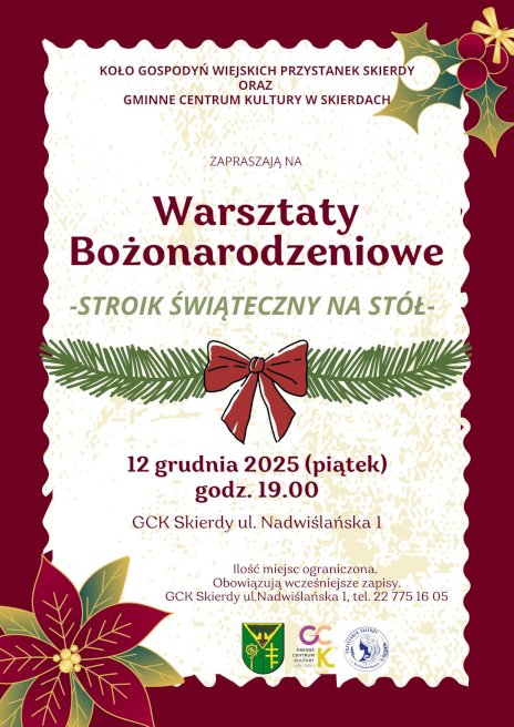 Plakat zapraszający na wydarzenie, szczegółowe informacje w aktualności