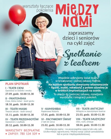 Warsztaty łączące pokolenia „Między nami” . Spotkanie z teatrem