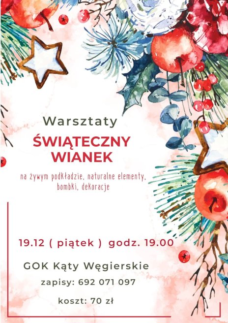 Plakat zapraszający na wydarzenie, szczegółowe informacje w aktualności