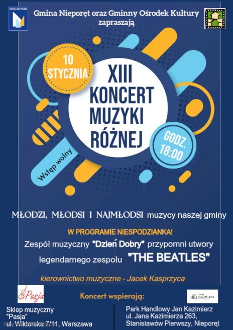 Plakat zapraszający na wydarzenie, szczegółowe informacje w aktualności