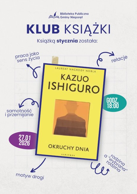 Plakat zapraszający na wydarzenie, szczegółowe informacje w aktualności