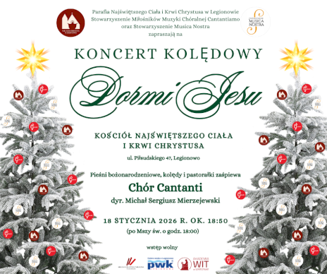 Plakat zapraszający na wydarzenie, szczegółowe informacje w aktualności