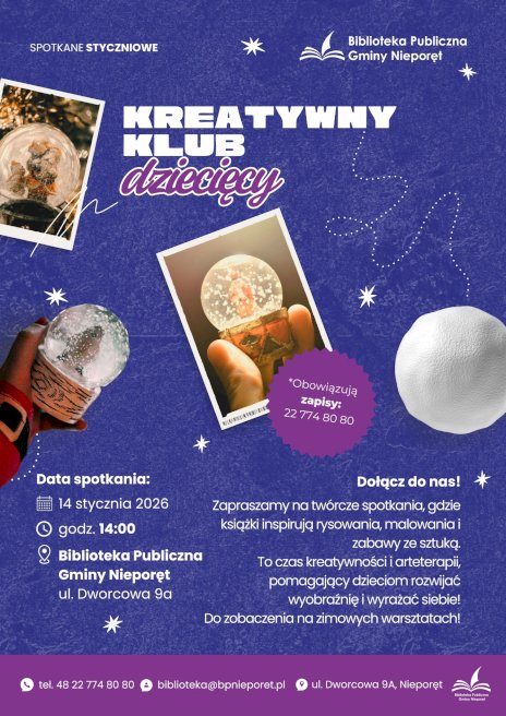 Plakat zapraszający na wydarzenie, szczegółowe informacje w aktualności