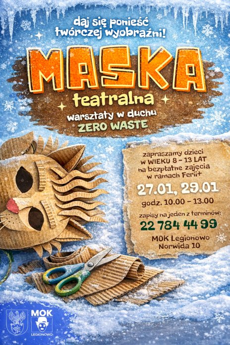 Plakat zapraszający na wydarzenie, szczegółowe informacje w aktualności