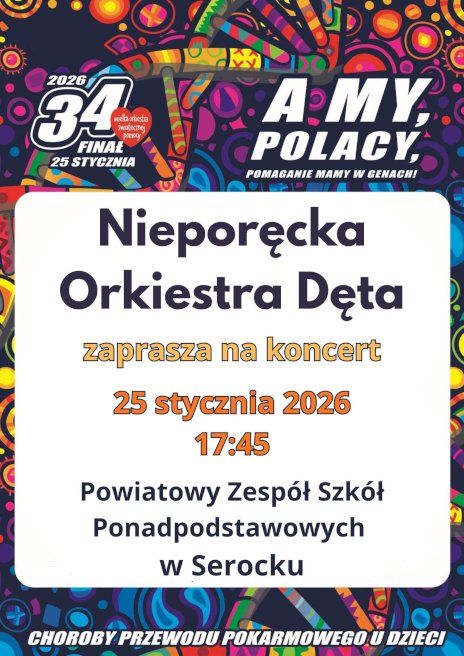 Plakat zapraszający na wydarzenie, szczegółowe informacje w aktualności
