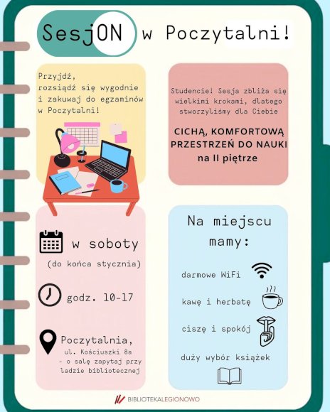 Plakat zapraszający na wydarzenie, szczegółowe informacje w aktualności