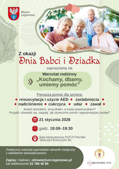 Plakat zapraszający na wydarzenie, szczegółowe informacje w aktualności