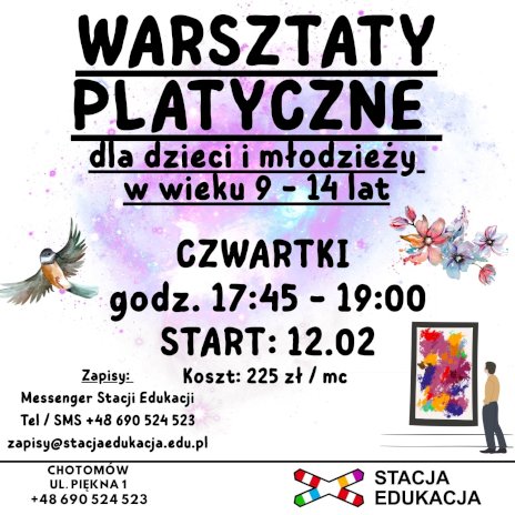 Plakat zapraszający na wydarzenie, szczegółowe informacje w aktualności