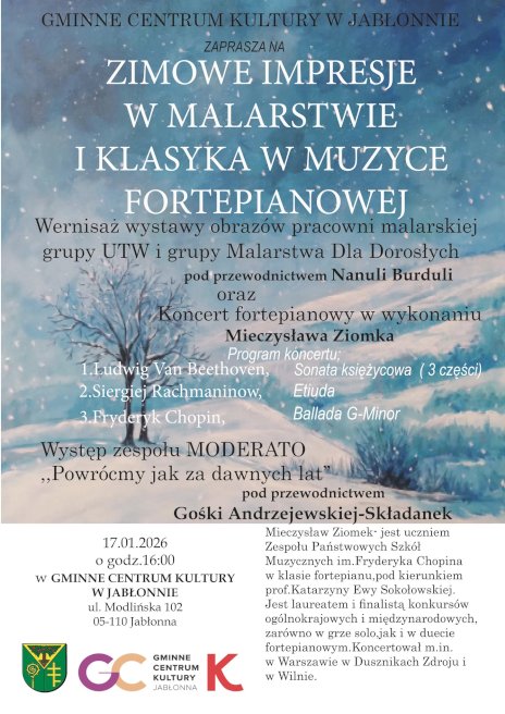 Plakat zapraszający na wydarzenie, szczegółowe informacje w aktualności