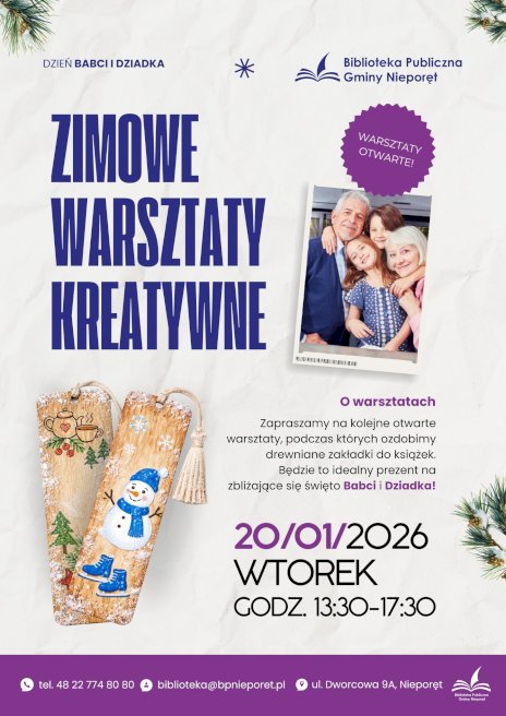 Plakat zapraszający na wydarzenie, szczegółowe informacje w aktualności