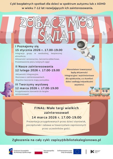 Plakat zapraszający na wydarzenie, szczegółowe informacje w aktualności