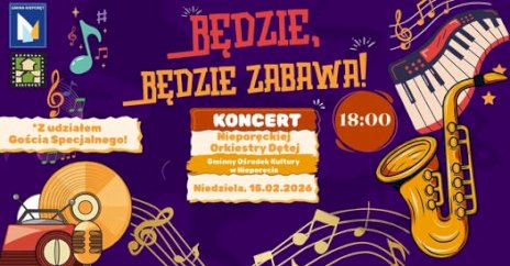 Plakat zawierający informacje o wydarzeniu.  Te informacje są podane w aktualności.