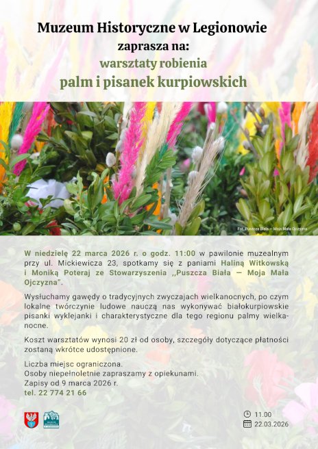 Na zdjęciu widać bogaty zbiór palm własnoręcznie wykonanych