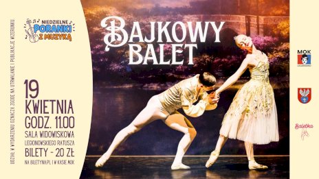 Na zdjęciu widać baletnicę i baletmistrza, który całuje jej dłoń