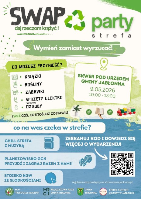 W zielono-niebieskich barwach przedstawiony został plakat wydarzenia