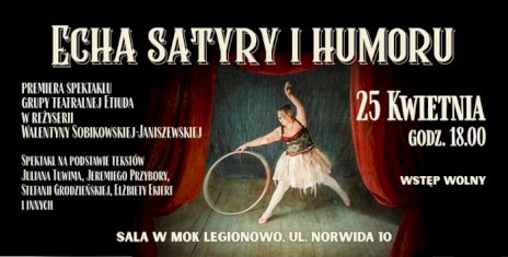 Plakat zapraszający na wydarzenie, szczegółowe informacje w aktualności
