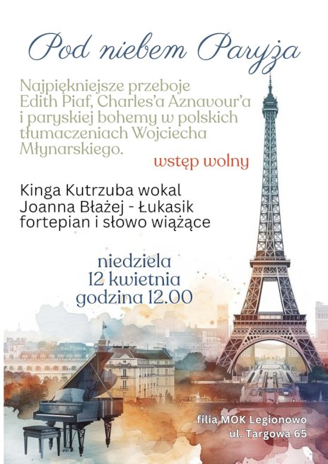 Plakat zapraszający na wydarzenie, szczegółowe informacje w aktualności