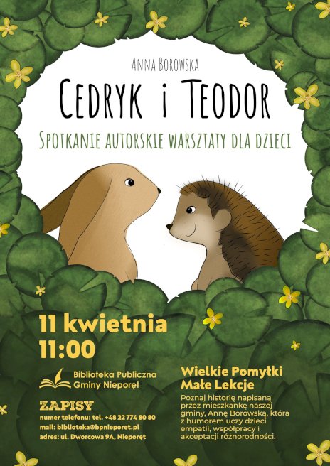 Plakat zapraszający na wydarzenie, szczegółowe informacje w aktualności