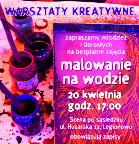 Plakat zapraszający na wydarzenie, szczegółowe informacje w aktualności