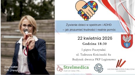 Plakat zapraszający na wydarzenie, szczegółowe informacje w aktualności