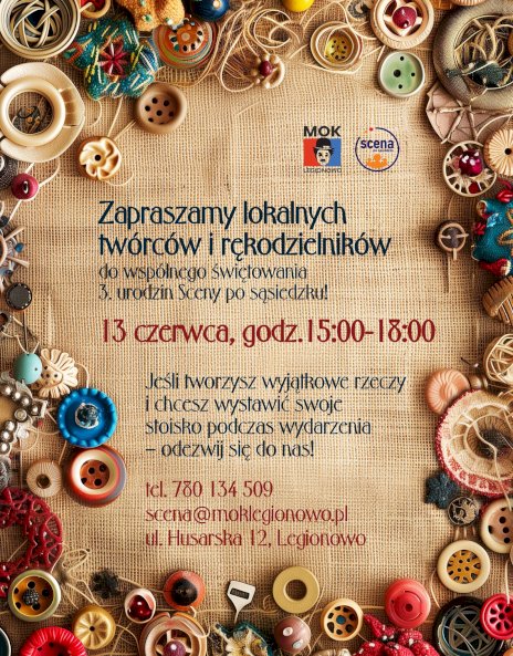 Plakat zapraszający na wydarzenie, szczegółowe informacje w aktualności