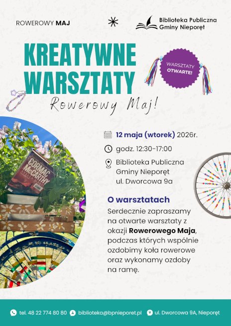 Kreatywne warsztaty „Rowerowy Maj”