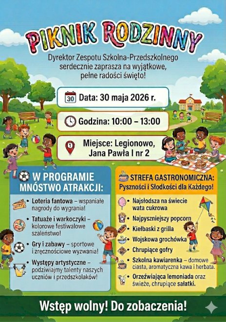 Plakat zapraszający na wydarzenie, szczegółowe informacje w aktualności