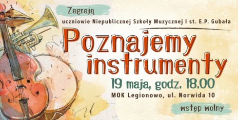 Plakat zapraszający na wydarzenie, szczegółowe informacje w aktualności