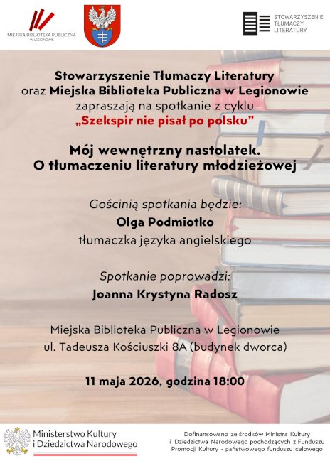 Plakat zapraszający na wydarzenie, szczegółowe informacje w aktualności