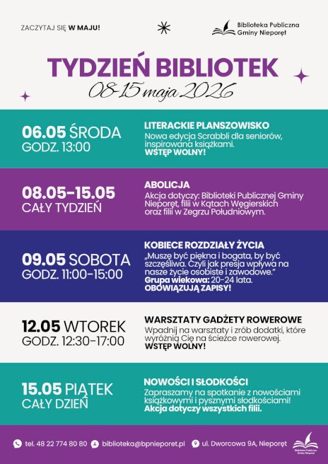 Plakat zapraszający na wydarzenie, szczegółowe informacje w aktualności