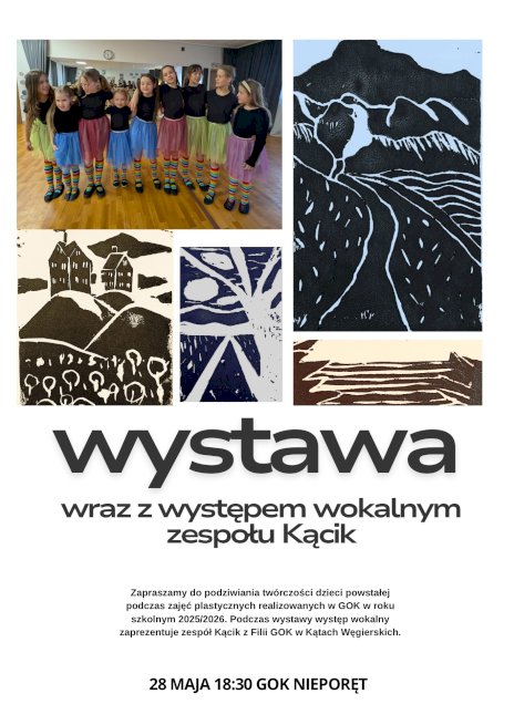 Plakat zapraszający na wydarzenie, szczegółowe informacje w aktualności