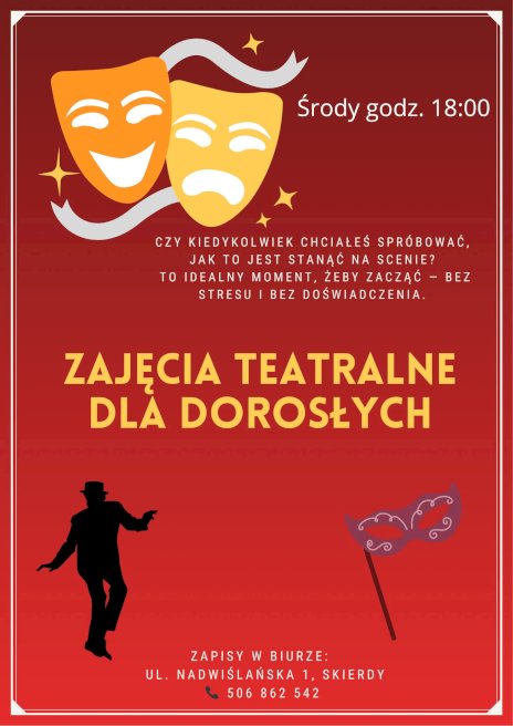 Plakat zapraszający na wydarzenie, szczegółowe informacje w aktualności