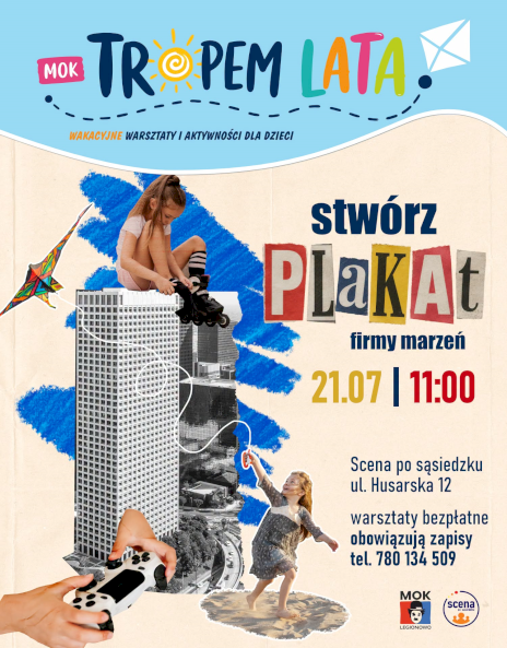 Plakat zapraszający na wydarzenie, szczegółowe informacje w aktualności