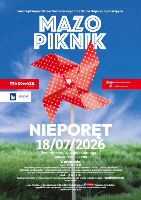 Plakat zapraszający na wydarzenie, szczegółowe informacje w aktualności