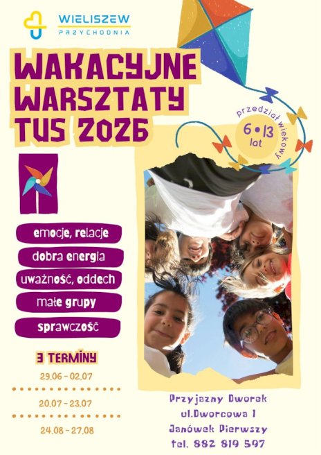 Plakat zapraszający na wydarzenie, szczegółowe informacje w aktualności