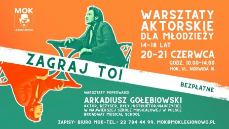 Plakat zapraszający na wydarzenie, szczegółowe informacje w aktualności