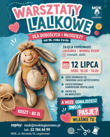 Plakat zapraszający na wydarzenie, szczegółowe informacje w aktualności