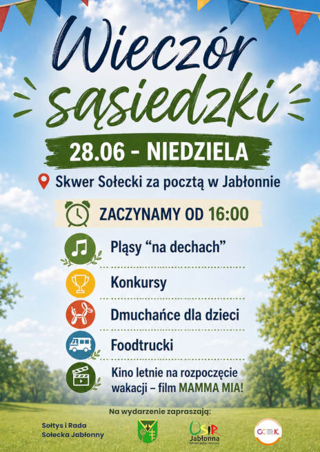 Plakat zapraszający na wydarzenie, szczegółowe informacje w aktualności