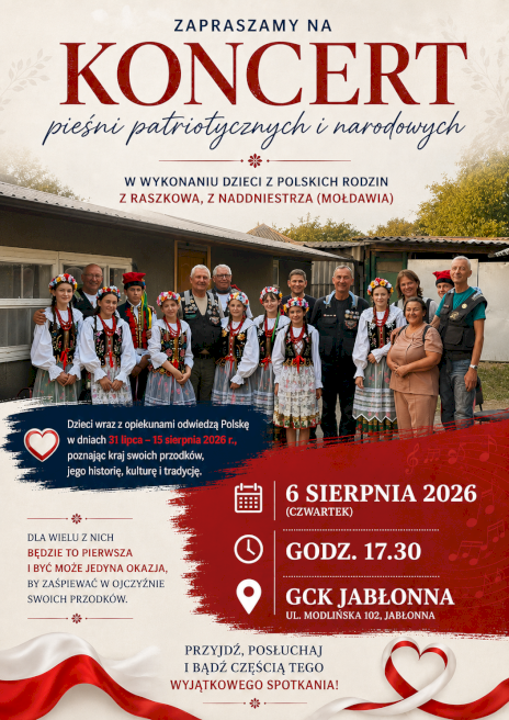 Plakat zawierający informacje o wydarzeniu.  Te informacje są podane w aktualności.
