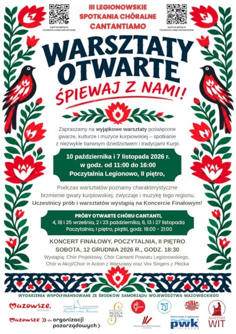 Plakat zapraszający na wydarzenie. Szczegółowe informacje w aktualności