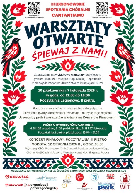 Plakat zapraszający na wydarzenie. Szczegółowe informacje w aktualności